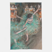 Edgar Degas - Schwuchender Tänzer / Tänzer in Grün Geschirrtuch (Vertikal)