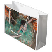 Edgar Degas - Schwuchender Tänzer / Tänzer in Grün Große Geschenktüte (Vorderseite Schrägansicht)