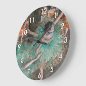 Edgar Degas - Schwuchender Tänzer / Tänzer in Grün Große Wanduhr (Winkel)