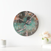 Edgar Degas - Schwuchender Tänzer / Tänzer in Grün Große Wanduhr (Zuhause)