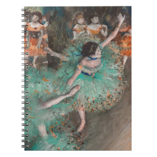 Edgar Degas - Schwuchender Tänzer / Tänzer in Grün Notizblock