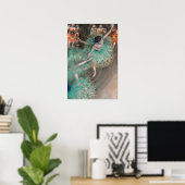 Edgar Degas - Schwuchender Tänzer / Tänzer in Grün Poster (Heimbüro)