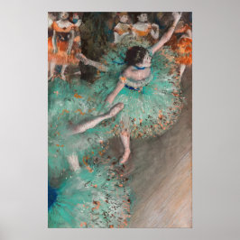 Edgar Degas - Schwuchender Tänzer / Tänzer in Grün Poster