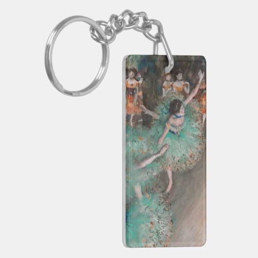 Edgar Degas - Schwuchender Tänzer / Tänzer in Grün Schlüsselanhänger (Vorderseite links)