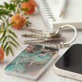 Edgar Degas - Schwuchender Tänzer / Tänzer in Grün Schlüsselanhänger (Vorderseite rechts)