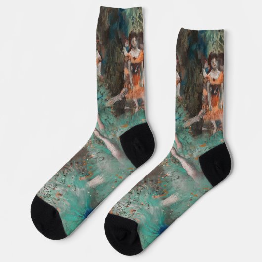 Edgar Degas - Schwuchender Tänzer / Tänzer in Grün Socken (Linkes Detail)