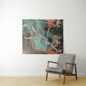 Edgar Degas - Schwuchender Tänzer / Tänzer in Grün Wandteppich (Beispiel (Horizontal))