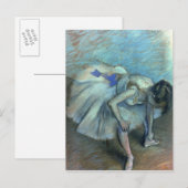 Edgar Degas | Seated Dancer, c.1881-83 Postkarte (Vorne/Hinten)