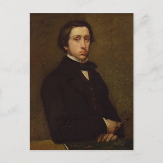 Edgar Degas | Selbstportrait, 1855 Postkarte (Vorderseite)
