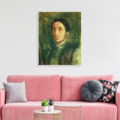 Edgar Degas | Selbstportrait als junger Mann Leinwanddruck (Insitu (Wohnzimmer))
