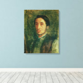 Edgar Degas | Selbstportrait als junger Mann Leinwanddruck (Insitu (Holzboden))