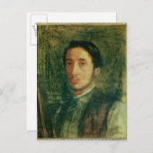 Edgar Degas | Selbstportrait als junger Mann Postkarte (Vorne/Hinten)