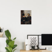 Edgar Degas | Selbstportrait w Evariste de Valerne Poster (Heimbüro)