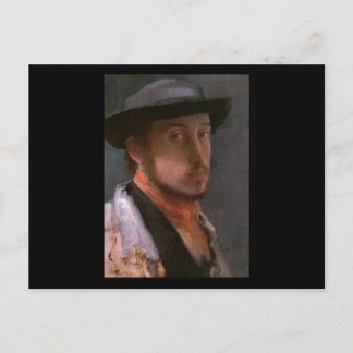 Edgar Degas Selbstporträt Postkarte