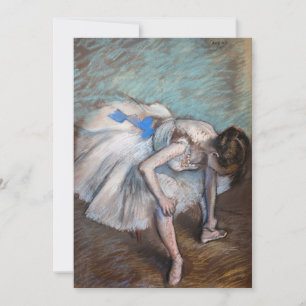Edgar Degas - Sitzende Tänzerin Einladung