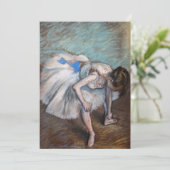 Edgar Degas - Sitzender Tänzer Dankeskarte (Stehend Vorderseite)
