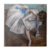 Edgar Degas - Sitzender Tänzer Fliese (Vorderseite)