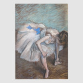 Edgar Degas - Sitzender Tänzer Seidenpapier