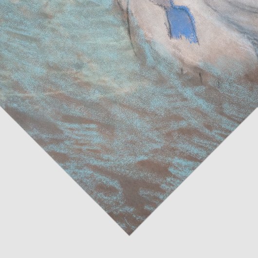 Edgar Degas - Sitzender Tänzer Seidenpapier (Detail)