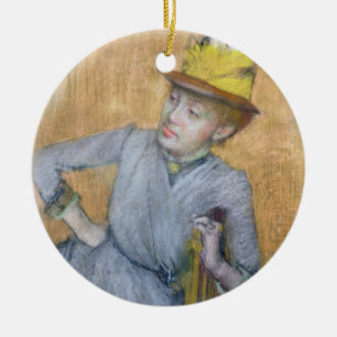 Edgar Degas Sitzfrau, 1887 Keramikornament