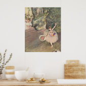 Edgar Degas Star of Ballet mit Blume 1878 Pastellf Poster (Küche)