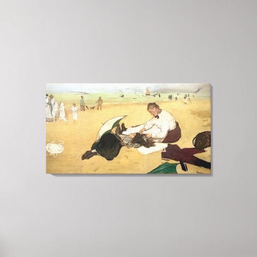 Edgar Degas | Strand Leinwanddruck (Vorderseite)