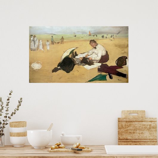 Edgar Degas | Strand Poster (Küche)