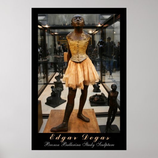 Edgar Degas: Studie einer Bronzetänzerin Poster (Vorne)