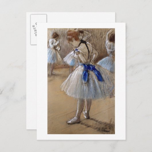 Edgar Degas | Studium eines Tänzers | Neue Adresse Ankündigungspostkarte (Vorne/Hinten)