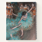 Edgar Degas Swaying Dancer Green Dancer Notizblock (Rückseite)