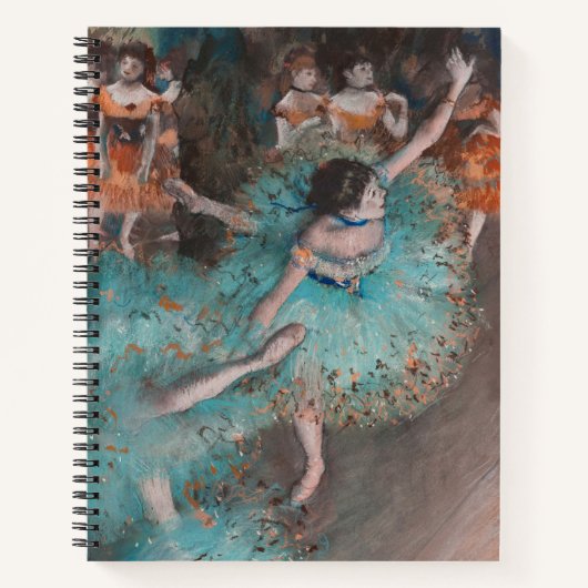 Edgar Degas Swaying Dancer Green Dancer Notizblock (Vorderseite)