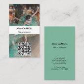 Edgar Degas - Swying Dancer - QR-Code Visitenkarte (Vorne/Hinten)