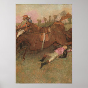 Edgar Degas Szene aus der Steeplechase Poster