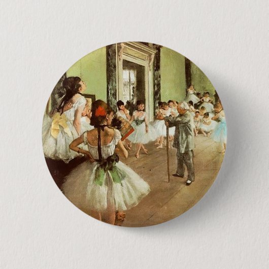 Edgar Degas-Tanzen-Klassen-Knopf Button (Vorderseite)