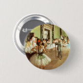 Edgar Degas-Tanzen-Klassen-Knopf Button (Vorne & Hinten)