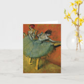 Edgar Degas | Tänzer am Bar Karte (Gelbe Blume)