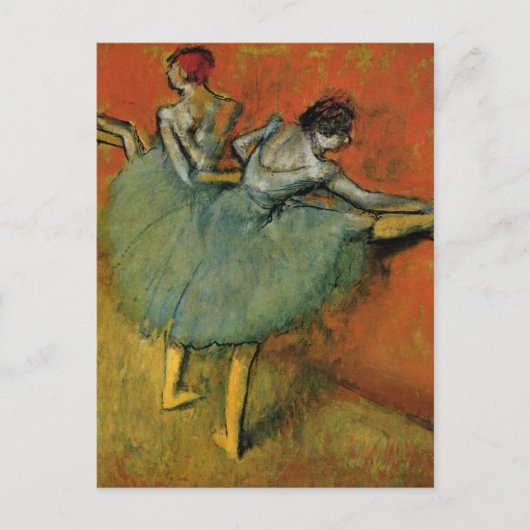 Edgar Degas | Tänzer am Bar | Neue Adresse Ankündigungspostkarte (Vorderseite)