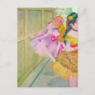 Edgar Degas - Tänzer im Hintergrund Postkarte