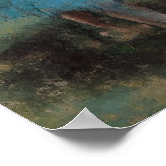 Edgar Degas | Tänzer in blau, 1890 Poster (Ecke)