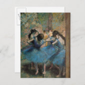 Edgar Degas | Tänzer in blau, 1890 Postkarte (Vorne/Hinten)