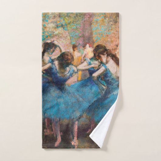 Edgar Degas - Tänzer in Blau Badhandtuch Set (Handtuch)