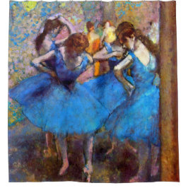 Edgar Degas - Tänzer in Blau - Balletttanz Lover Duschvorhang