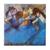 Edgar Degas - Tänzer in Blau - Balletttanz Lover Fliese (Vorderseite)