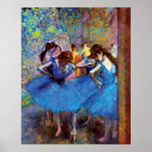Edgar Degas - Tänzer in Blau - Balletttanz Lover Poster