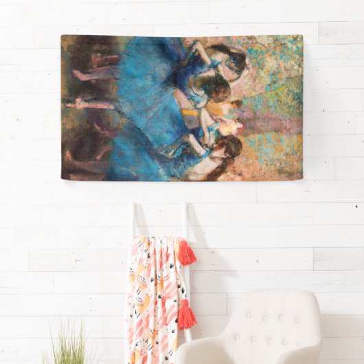 Edgar Degas - Tänzer in Blau Banner (Insitu)