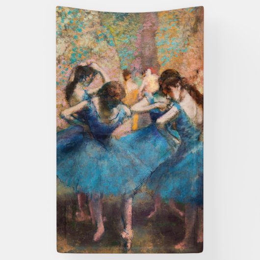 Edgar Degas - Tänzer in Blau Banner (Vertikal)