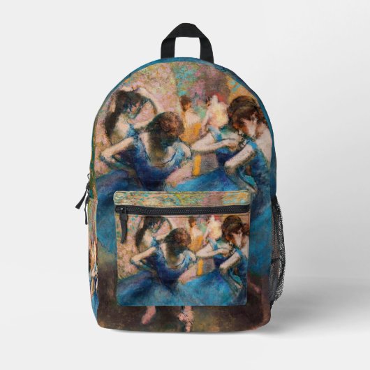 Edgar Degas - Tänzer in Blau Bedruckter Rucksack (Vorderseite)