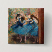 Edgar Degas - Tänzer in Blau Button (Vorderseite)
