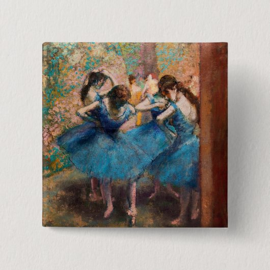 Edgar Degas - Tänzer in Blau Button (Vorderseite)