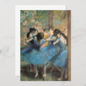 Edgar Degas - Tänzer in Blau Dankeskarte (Vorne/Hinten)